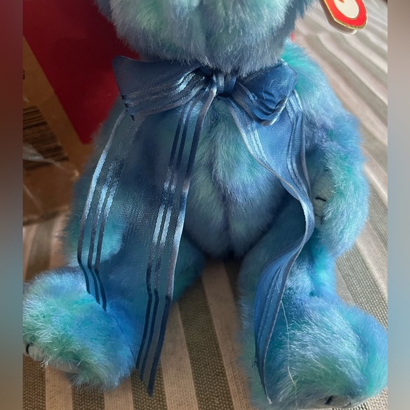 NWT Ty Blue and Green Stuffed Bear - Picture 2 of 6